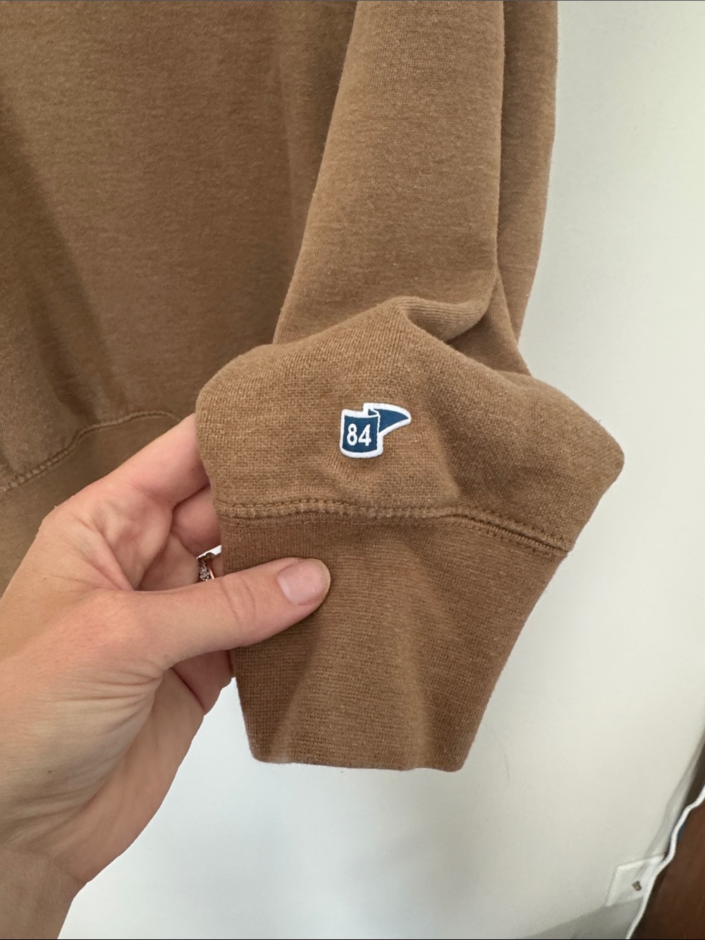 Blue 84 Brown 'Sota' Crewneck Sweatshirt with Cream Script - Picture 4 of 5